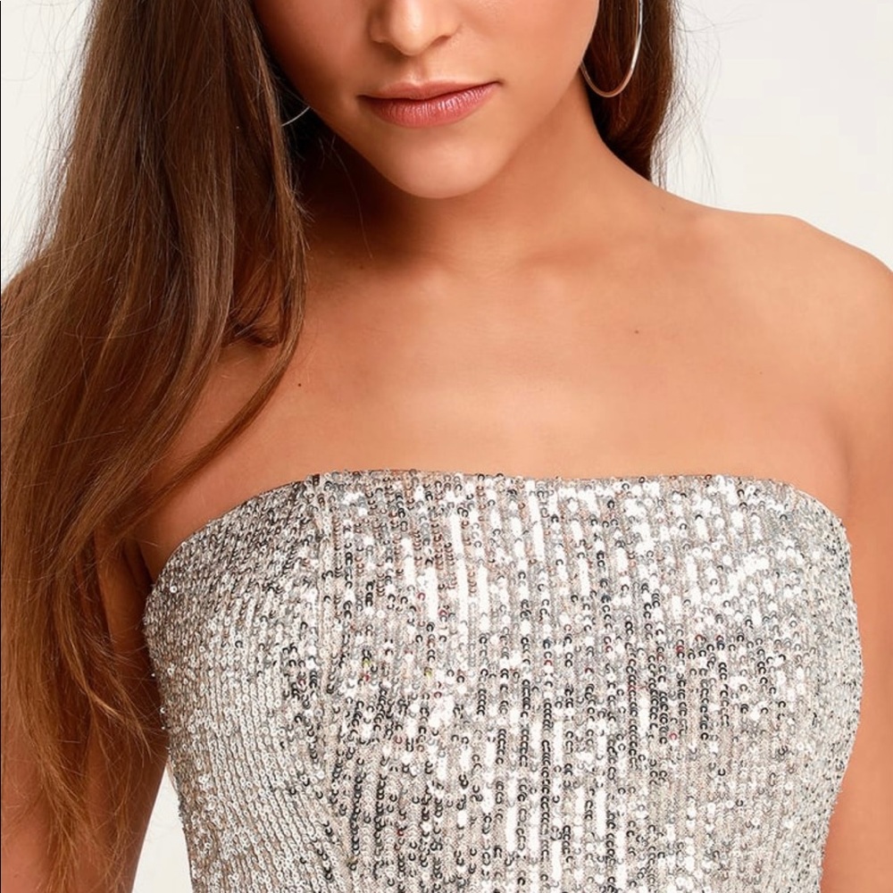 Stunning Lavish Lover Sequin Gown by Lulus - Picture 8 of 10